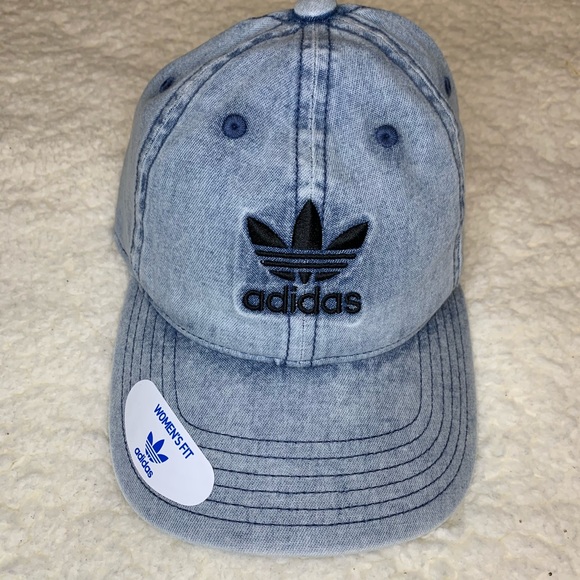 adidas Accessories - NWT. Adidas washed denim baseball hat